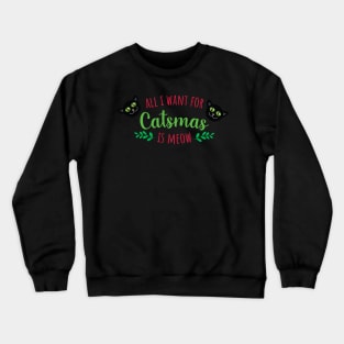 Merry Little Christmas Cat Crewneck Sweatshirt